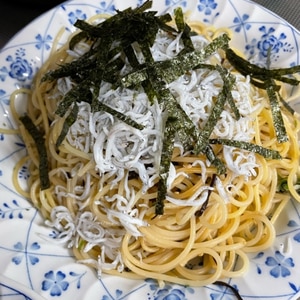 しらすと塩昆布のパスタ✿